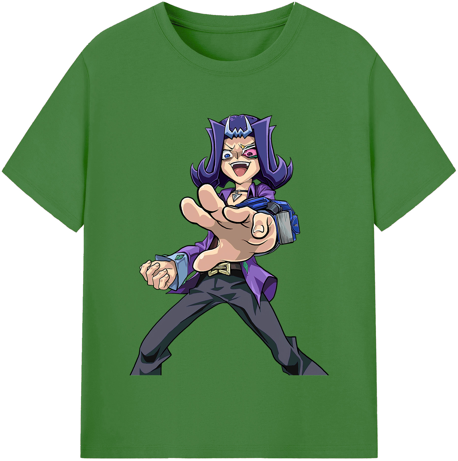 （画像用） 遊☆戯☆王 Yu-Gi-Oh! レディースカジュアルプリントTシャツ（綿100％）